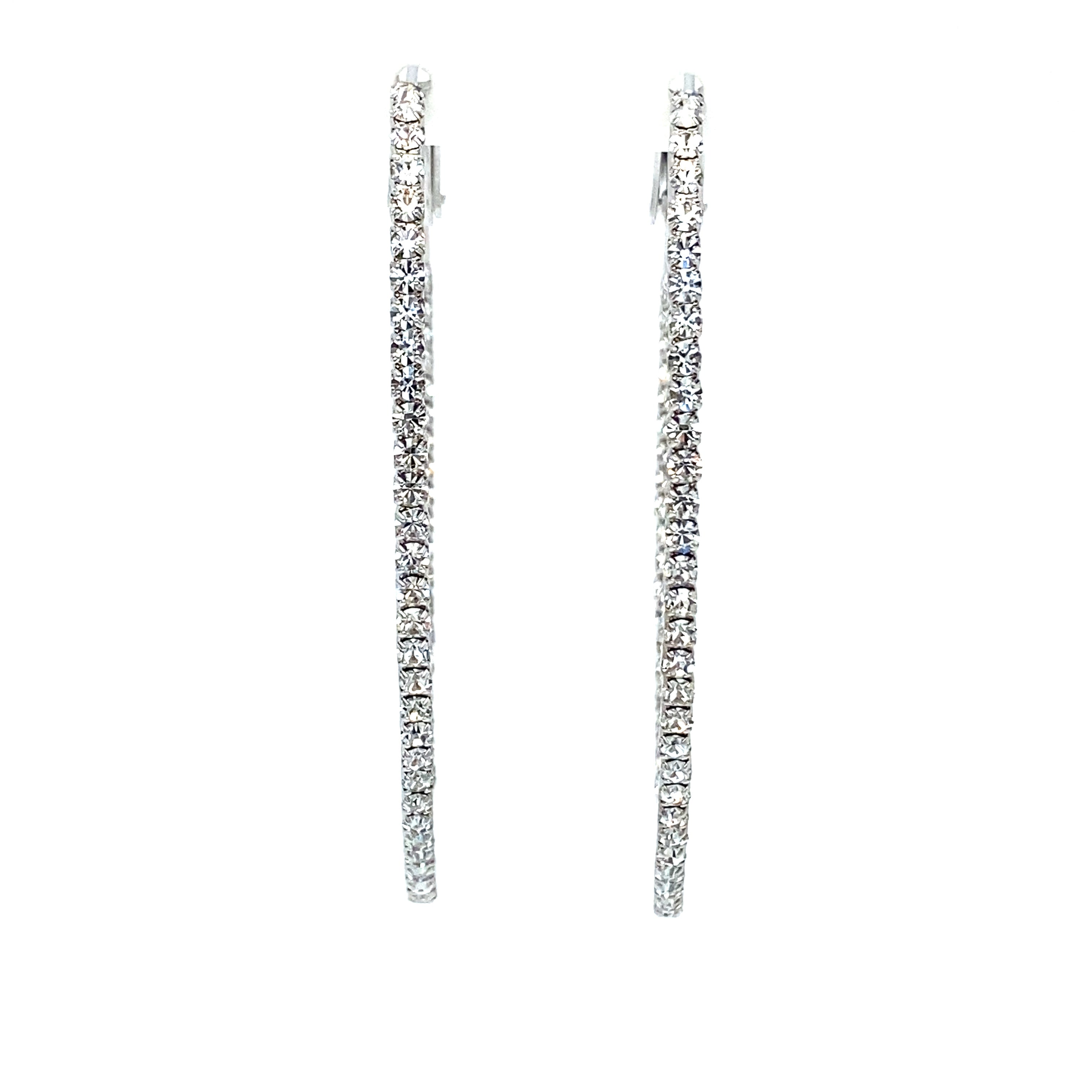 Crystal Oval Hoops Collection