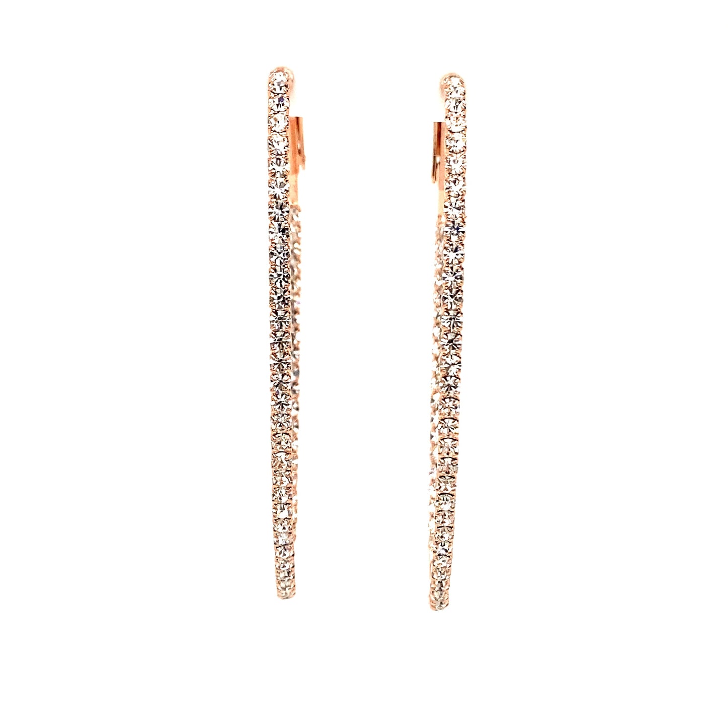 Crystal Oval Hoops Collection