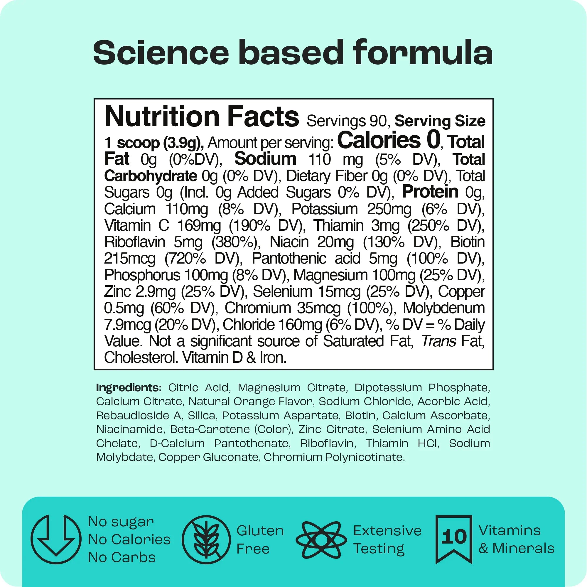 Electrolyte Recovery Plus Powder (Sugar-Free)